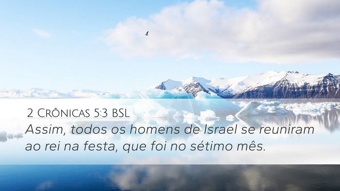 2 Crônicas 5:3 BSL Bible Verse Image