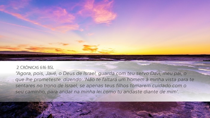 2 Crônicas 6:16 BSL Bible Verse Image