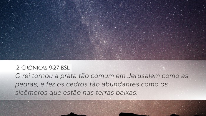 2 Crônicas 9:27 BSL Bible Verse Image