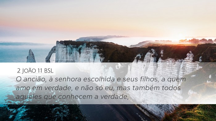 2 João 1:1 BSL Bible Verse Image