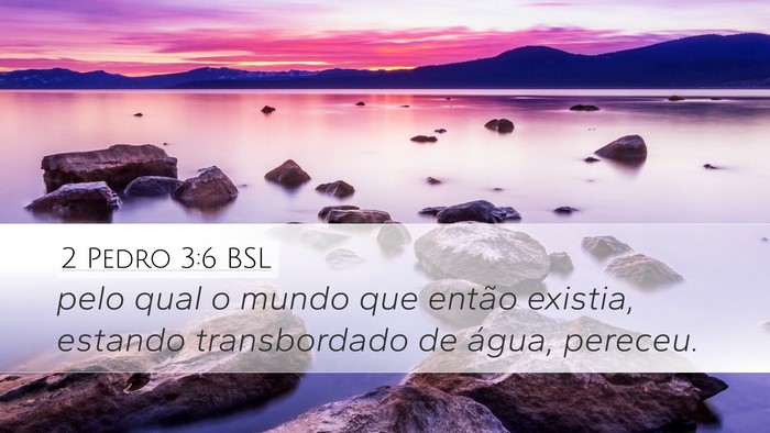 2 Pedro 3:6 BSL Bible Verse Image