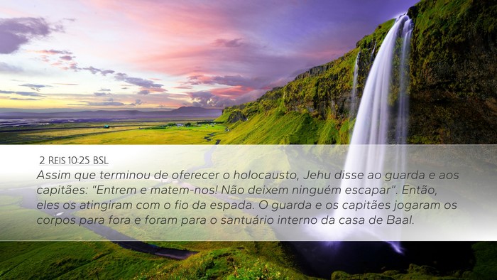 2 Reis 10:25 BSL Bible Verse Image