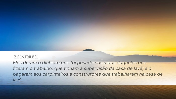 2 Reis 12:11 BSL Bible Verse Image