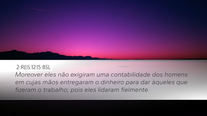 2 Reis 12:15 BSL Bible Verse Image