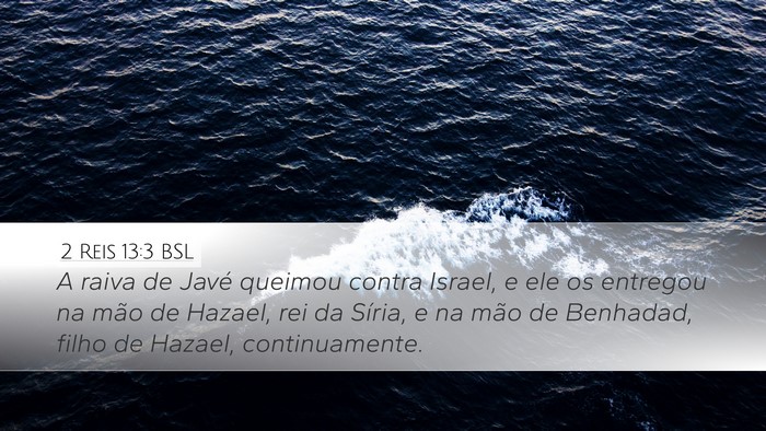2 Reis 13:3 BSL Bible Verse Image