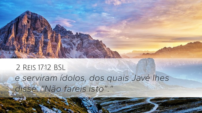 2 Reis 17:12 BSL Bible Verse Image