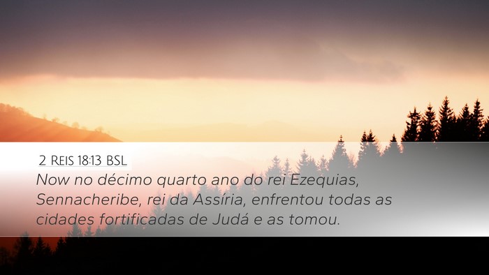 2 Reis 18:13 BSL Bible Verse Image