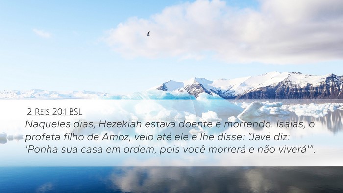2 Reis 20:1 BSL Bible Verse Image