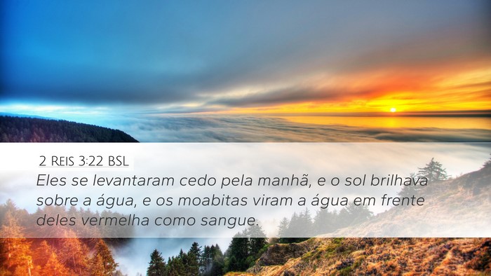 2 Reis 3:22 BSL Bible Verse Image