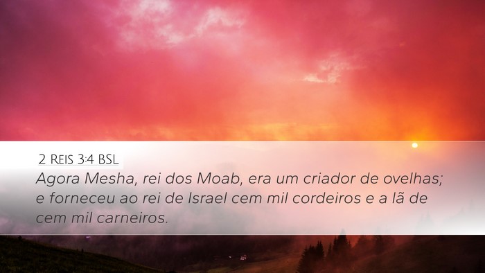 2 Reis 3:4 BSL Bible Verse Image