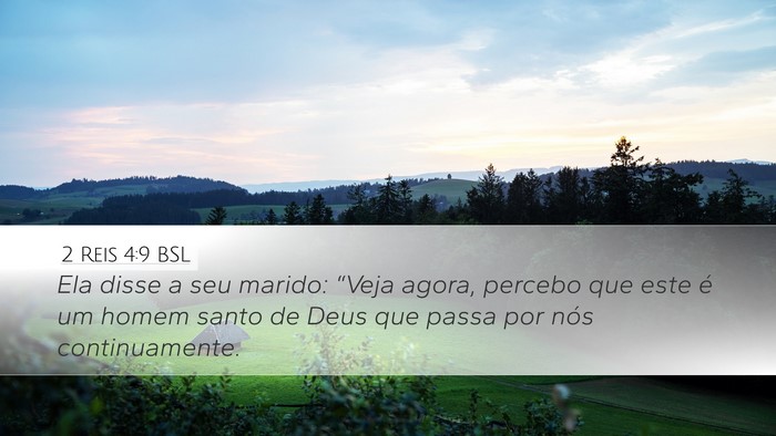 2 Reis 4:9 BSL Bible Verse Image
