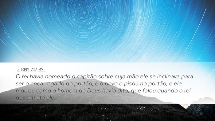 2 Reis 7:17 BSL Bible Verse Image