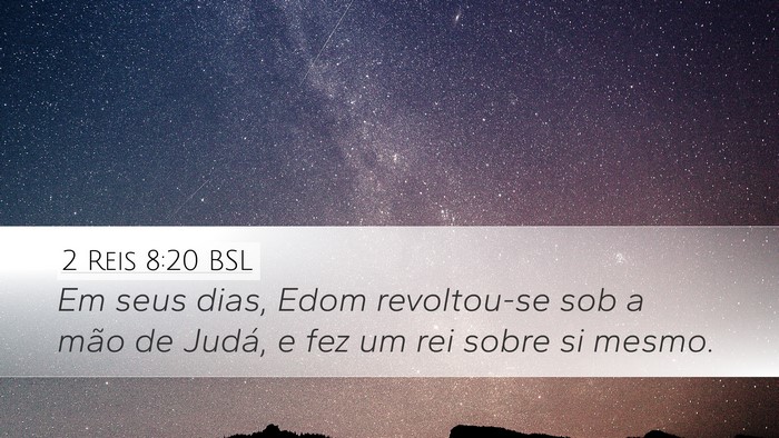2 Reis 8:20 BSL Bible Verse Image