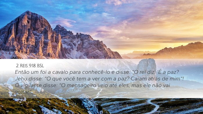2 Reis 9:18 BSL Bible Verse Image