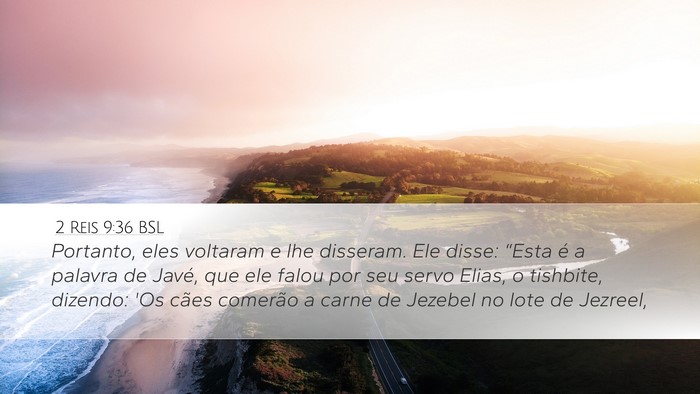 2 Reis 9:36 BSL Bible Verse Image