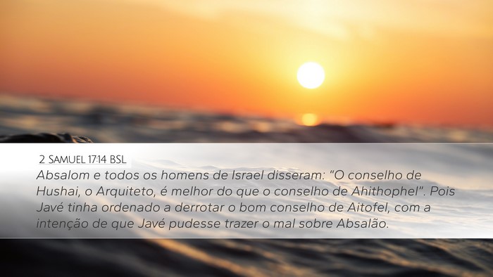 2 Samuel 17:14 BSL Bible Verse Image