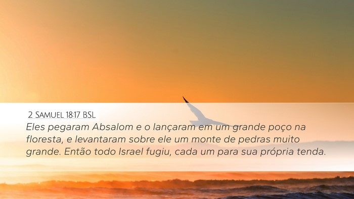 2 Samuel 18:17 BSL Bible Verse Image