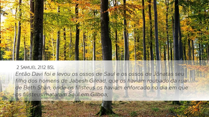 2 Samuel 21:12 BSL Bible Verse Image
