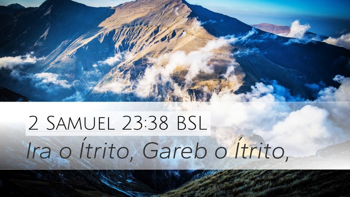 2 Samuel 23:38 BSL Bible Verse Image