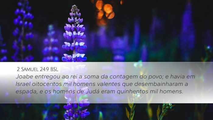 2 Samuel 24:9 BSL Bible Verse Image