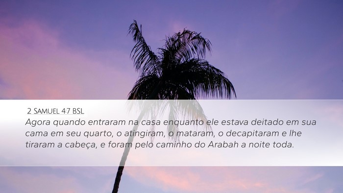 2 Samuel 4:7 BSL Bible Verse Image