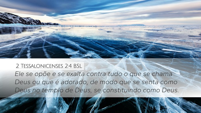 2 Tessalonicenses 2:4 BSL Bible Verse Image