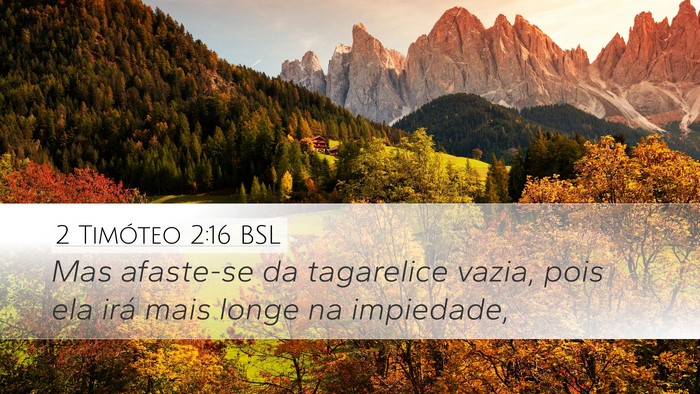 2 Timóteo 2:16 BSL Bible Verse Image