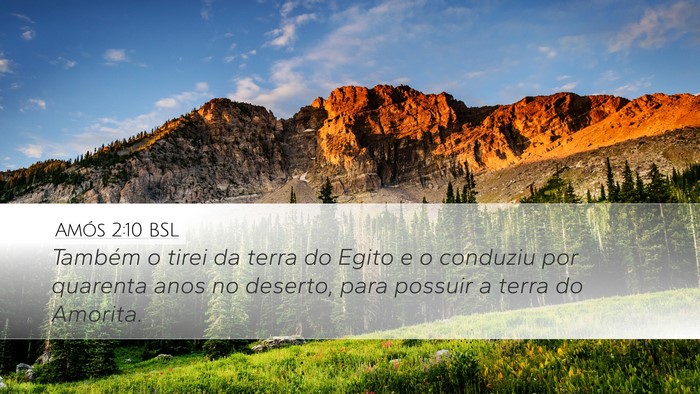Amós 2:10 BSL Bible Verse Image