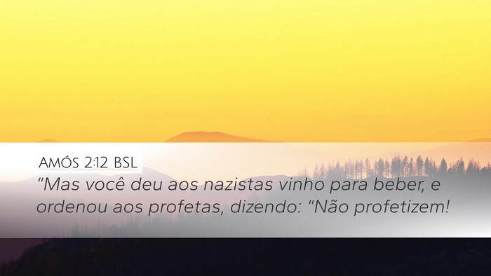 Amós 2:12 BSL Bible Verse Image