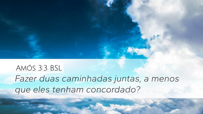 Amós 3:3 BSL Bible Verse Image