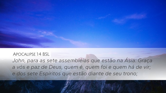 Apocalipse 1:4 BSL Bible Verse Image