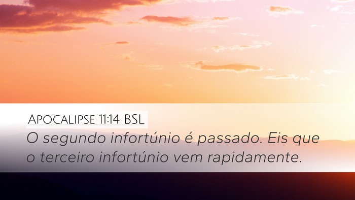 Apocalipse 11:14 BSL Bible Verse Image