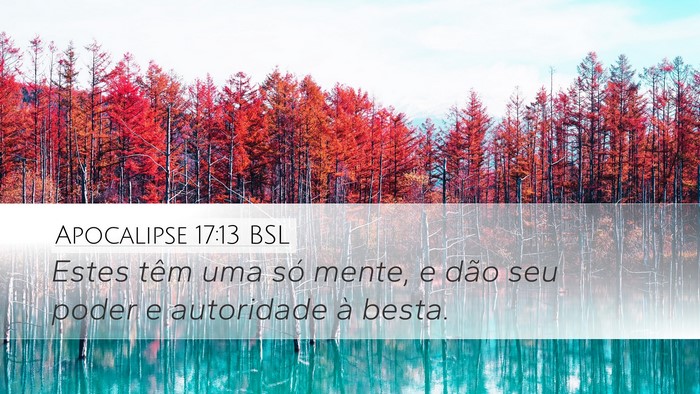 Apocalipse 17:13 BSL Bible Verse Image