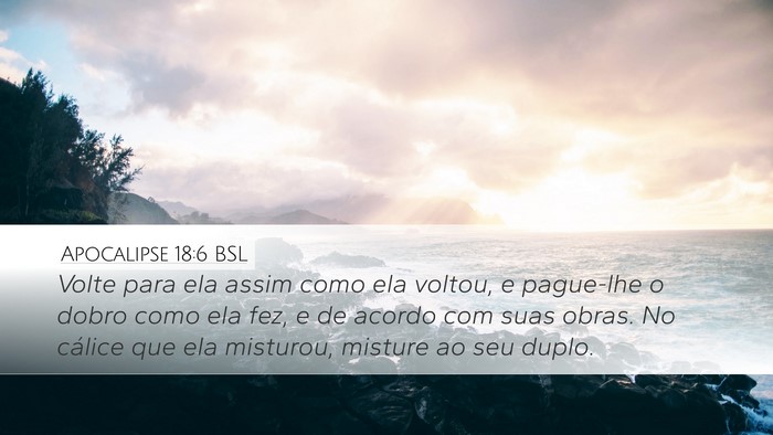 Apocalipse 18:6 BSL Bible Verse Image