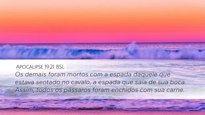 Apocalipse 19:21 BSL Bible Verse Image