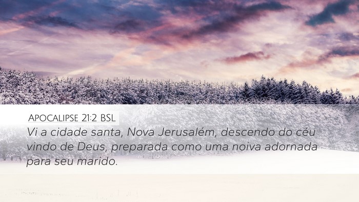 Apocalipse 21:2 BSL Bible Verse Image