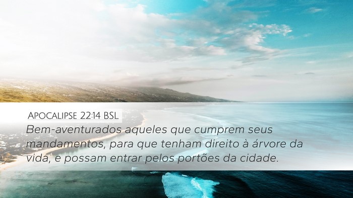 Apocalipse 22:14 BSL Bible Verse Image