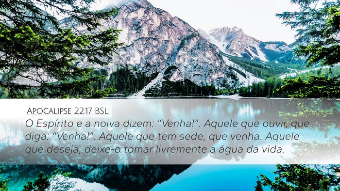 Apocalipse 22:17 BSL Bible Verse Image