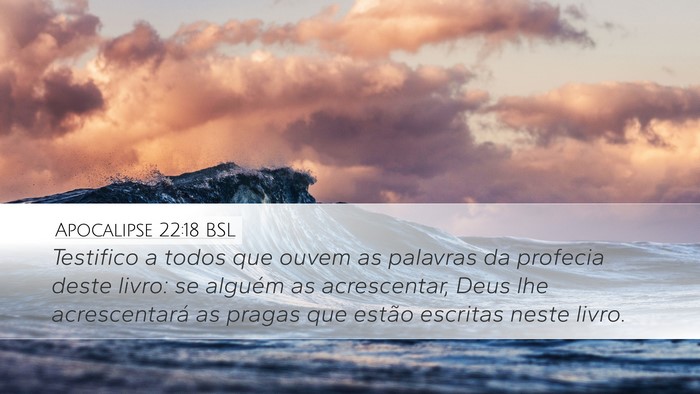 Apocalipse 22:18 BSL Bible Verse Image