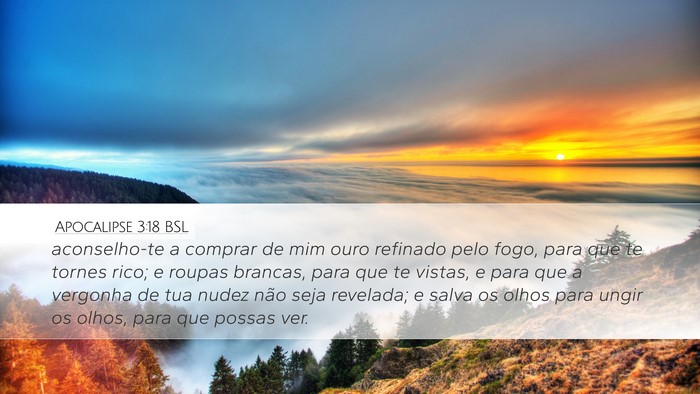 Apocalipse 3:18 BSL Bible Verse Image