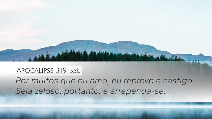 Apocalipse 3:19 BSL Bible Verse Image