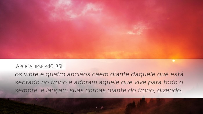 Apocalipse 4:10 BSL Bible Verse Image