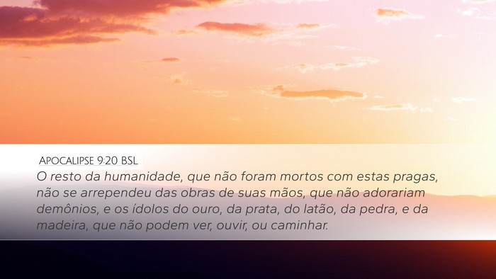 Apocalipse 9:20 BSL Bible Verse Image