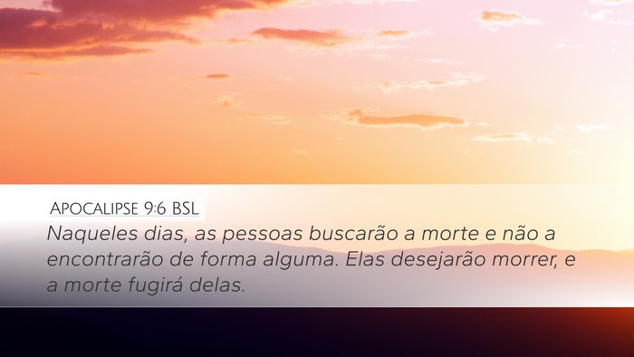 Apocalipse 9:6 BSL Bible Verse Image