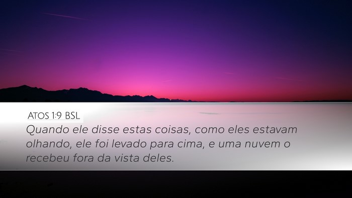 Atos 1:9 BSL Bible Verse Image
