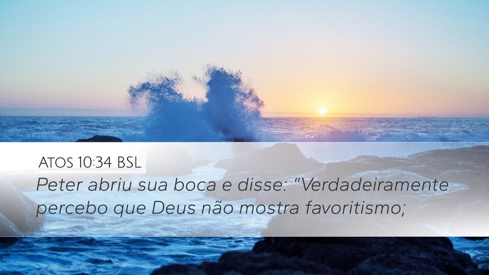 Atos 10:34 BSL Bible Verse Image
