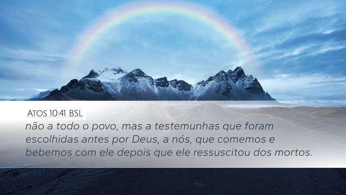 Atos 10:41 BSL Bible Verse Image