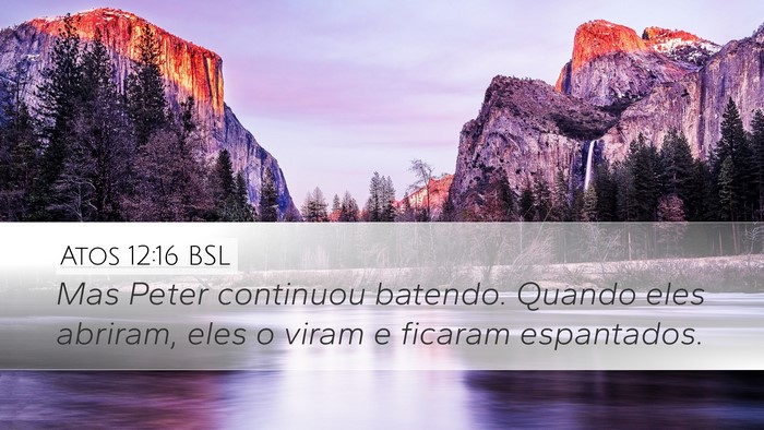 Atos 12:16 BSL Bible Verse Image
