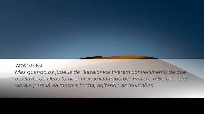 Atos 17:13 BSL Bible Verse Image