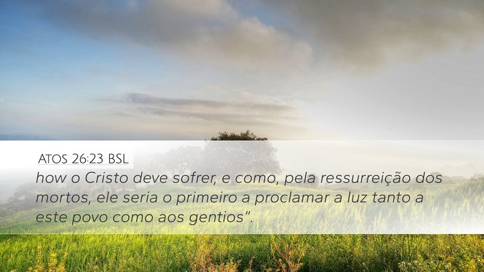 Atos 26:23 BSL Desktop Wallpaper - how o Cristo deve sofrer, e como, pela - Desktop Bible Verse Wallpaper